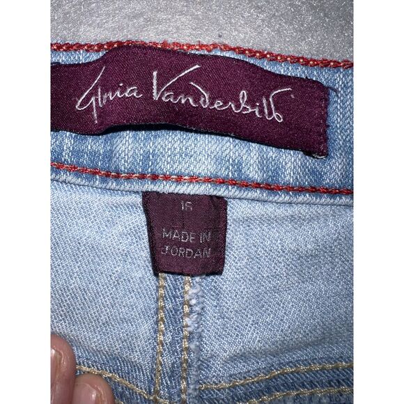 Gloria Vanderbilt Wide Leg Light Color Jeans Size 16 - Picture 3 of 5